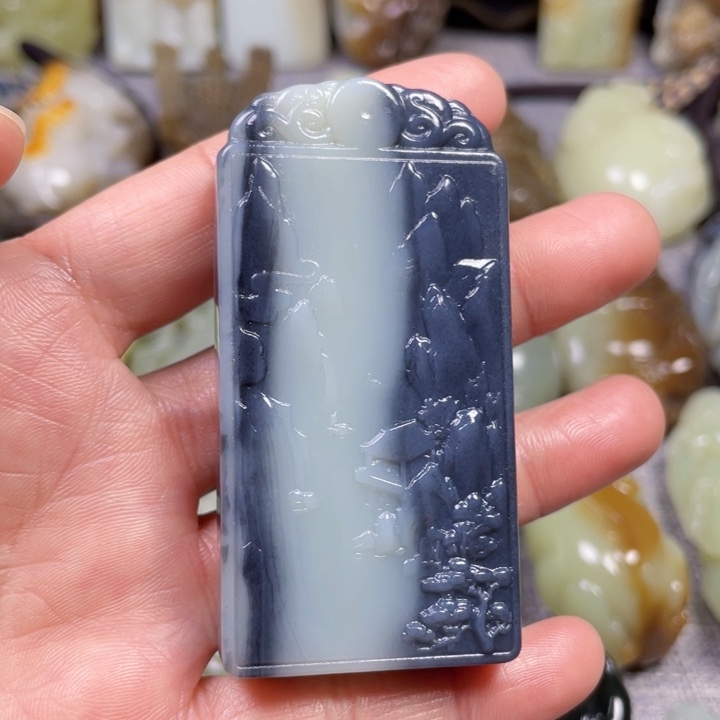 和田玉未镶嵌挂件