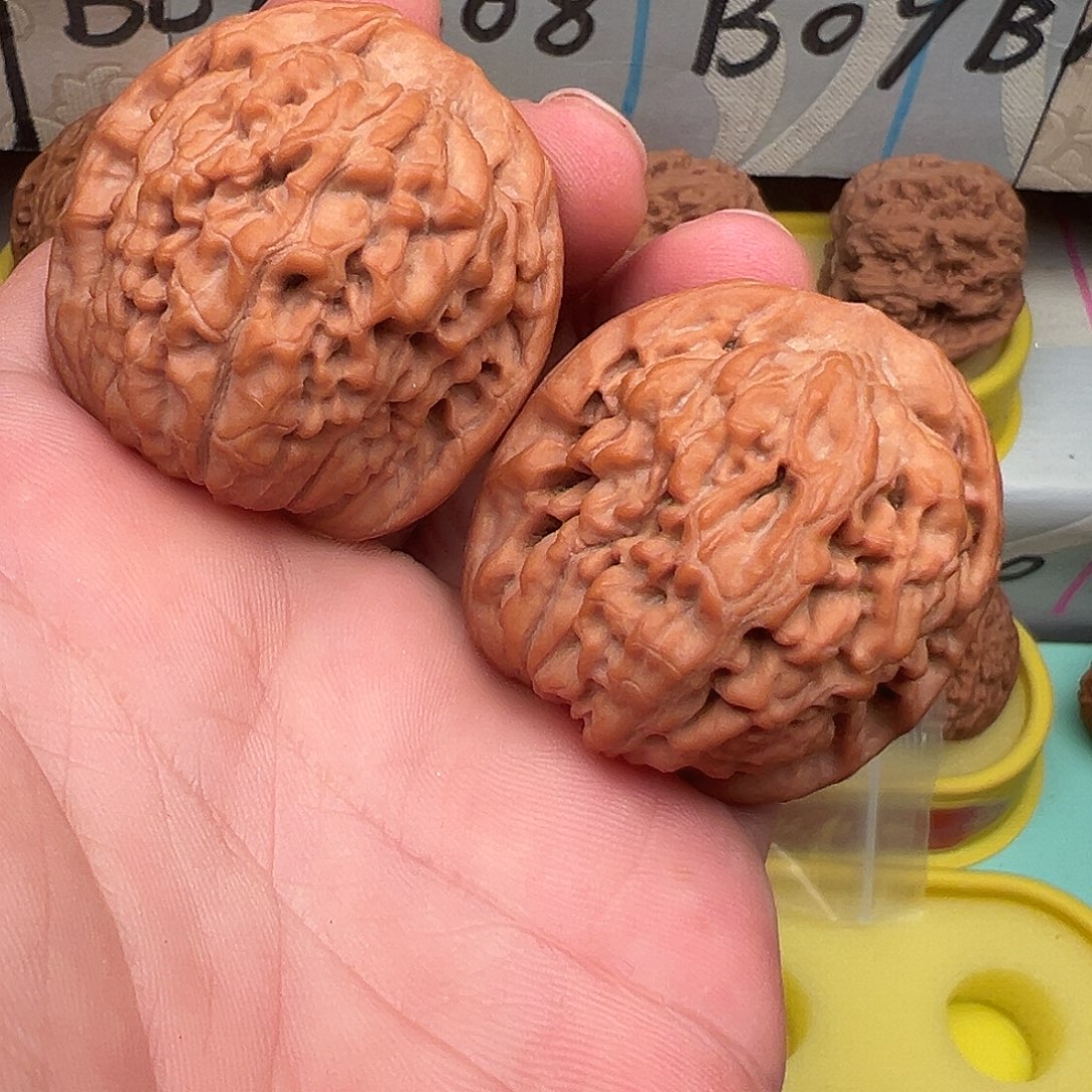 吊坠文玩核桃莲花42