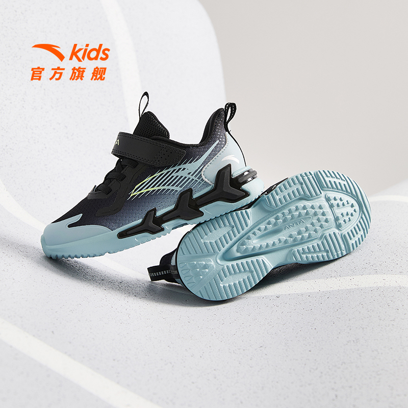 安踏儿童男小童跑鞋2024款透气舒适防滑耐磨儿童轻便运动跑步鞋男