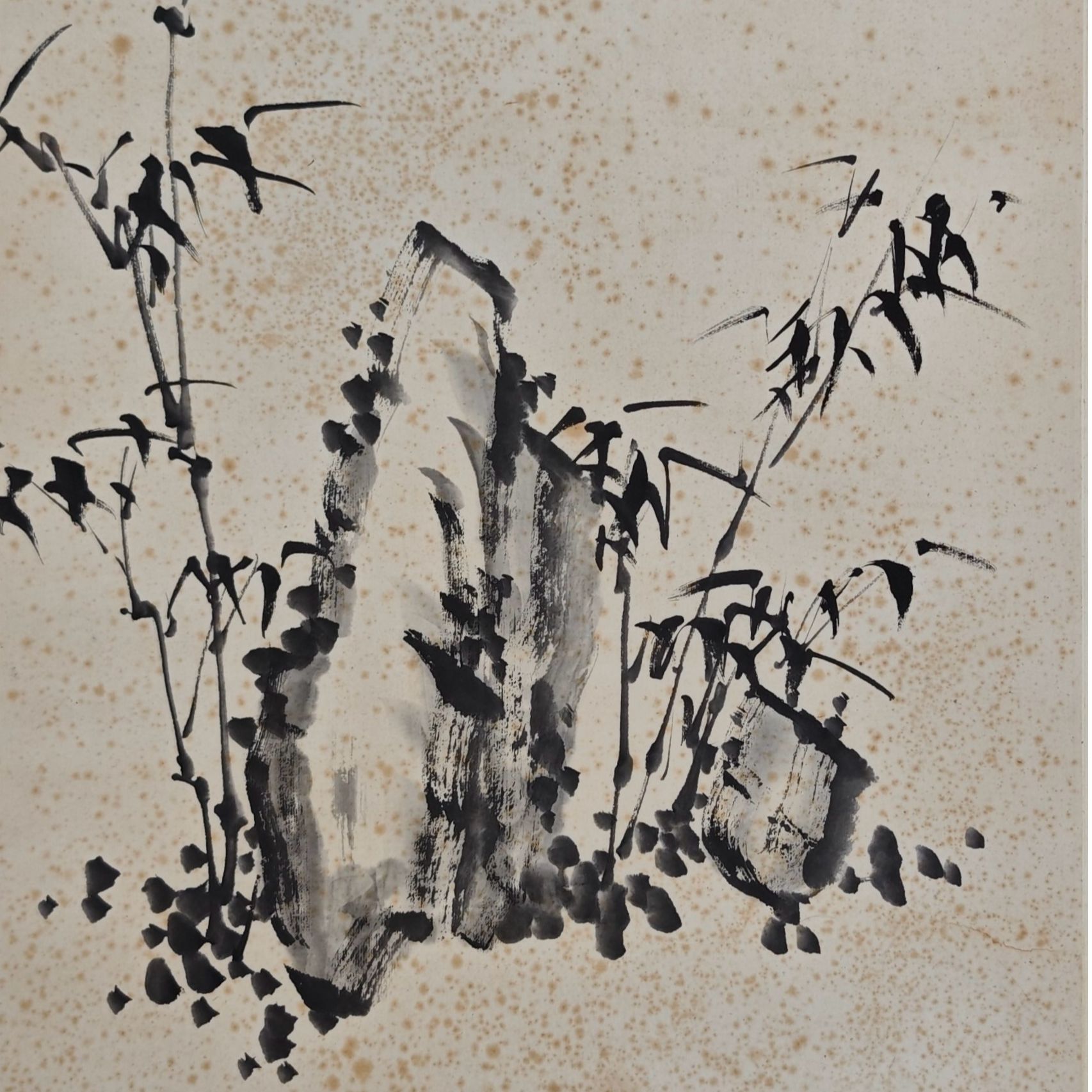 顾老师墨竹图立轴