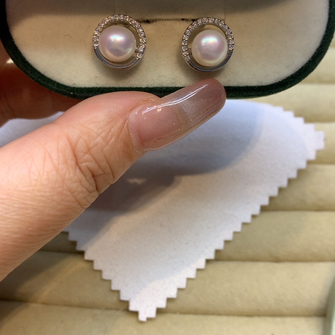 未镶嵌耳饰淡水珍珠