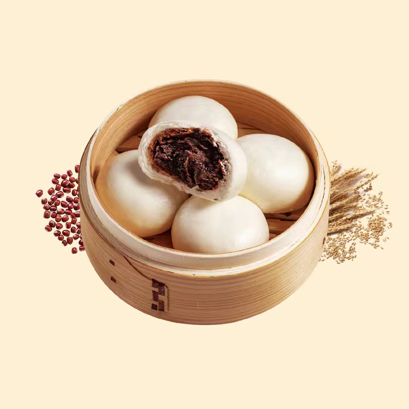 【好梦专享】利达豆沙包400g（8个/袋）广式早茶包子