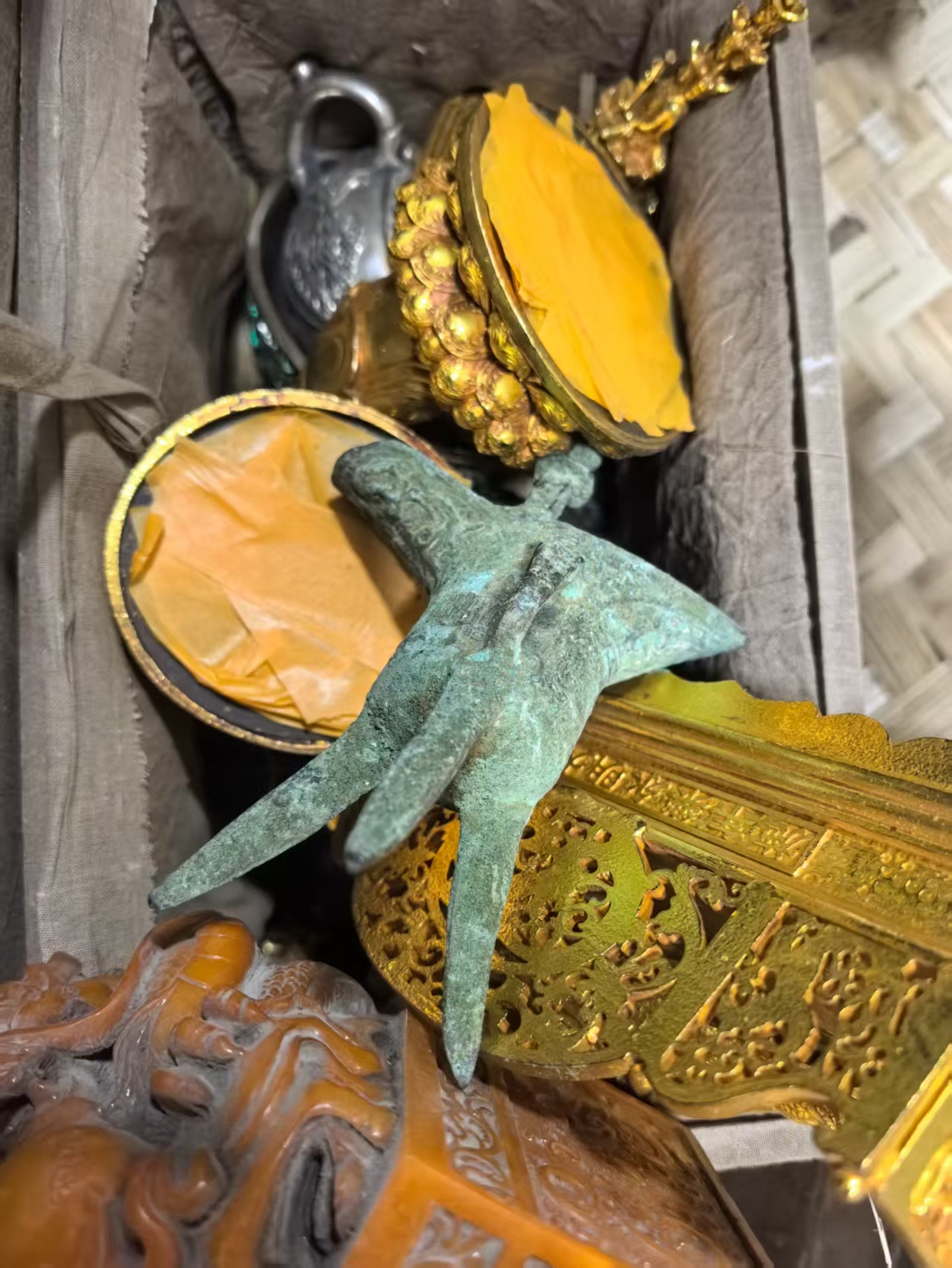 小件鎏金铜器摆件 仿古物件通用链接一物一拍请截好图备注发货