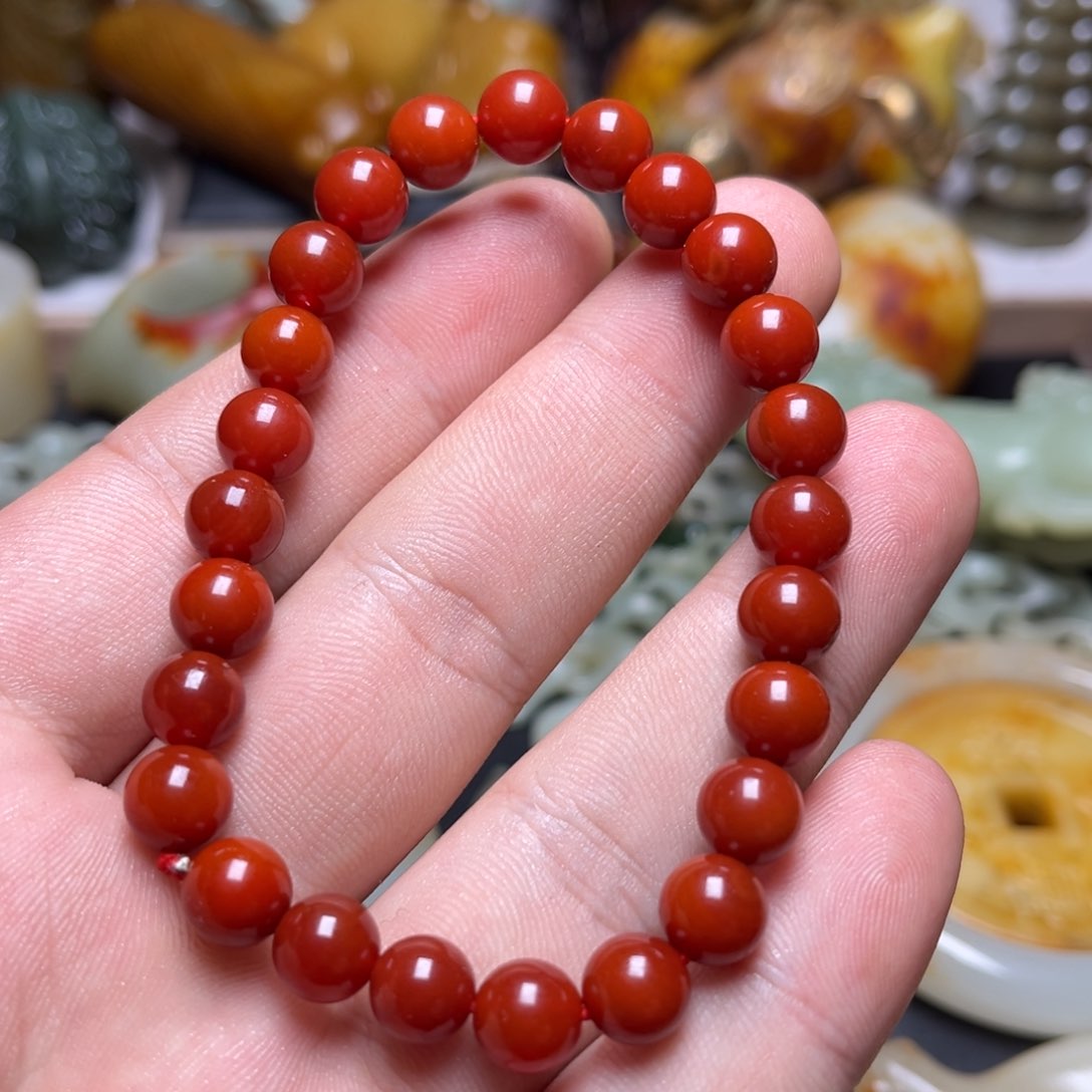 未镶嵌南红玛瑙手链