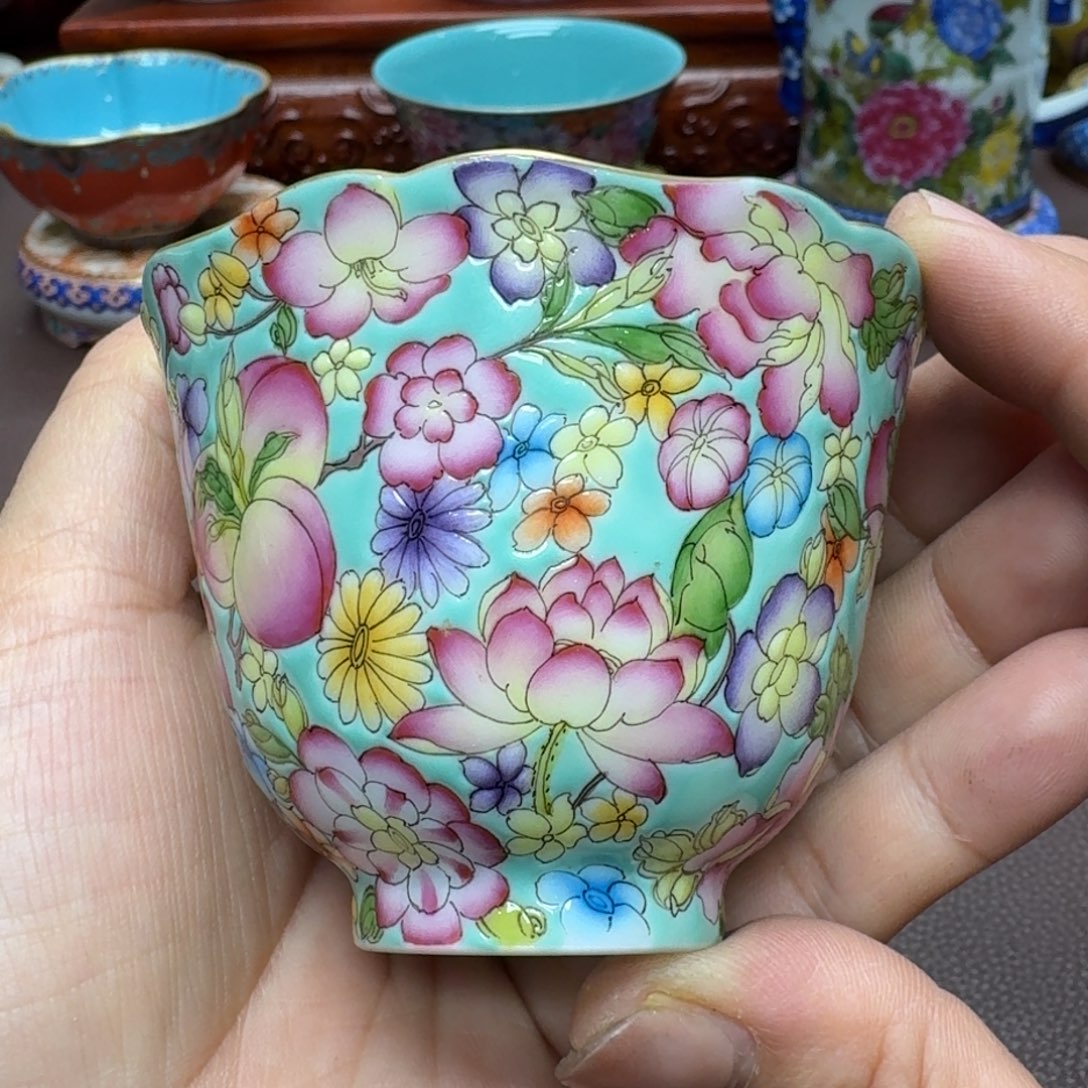 瓷片景德镇仿古手工制作精品展示