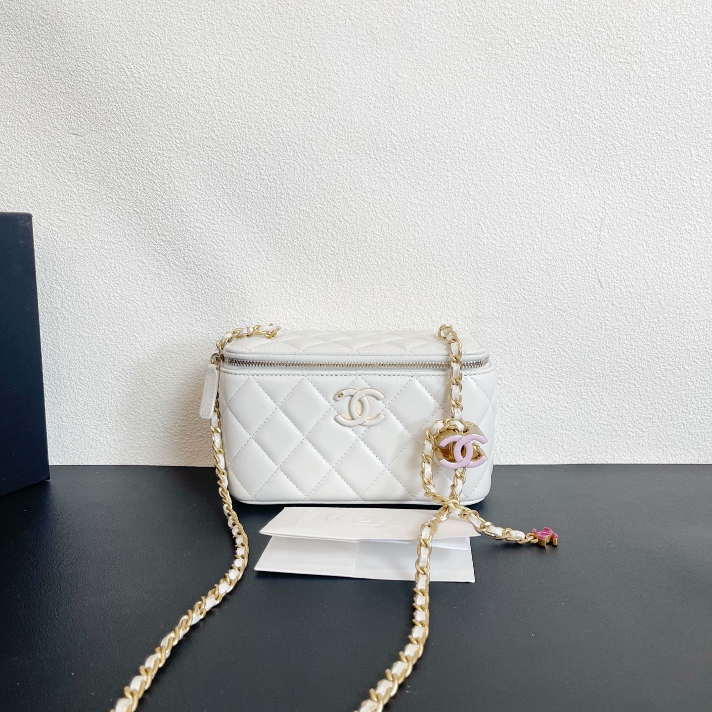 95新 Chanel/香奈儿 98新 奢总管/24a珐琅长盒子包/芯片