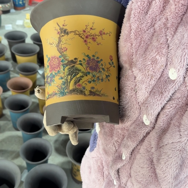 紫砂花盆紫砂花盆口径23/25