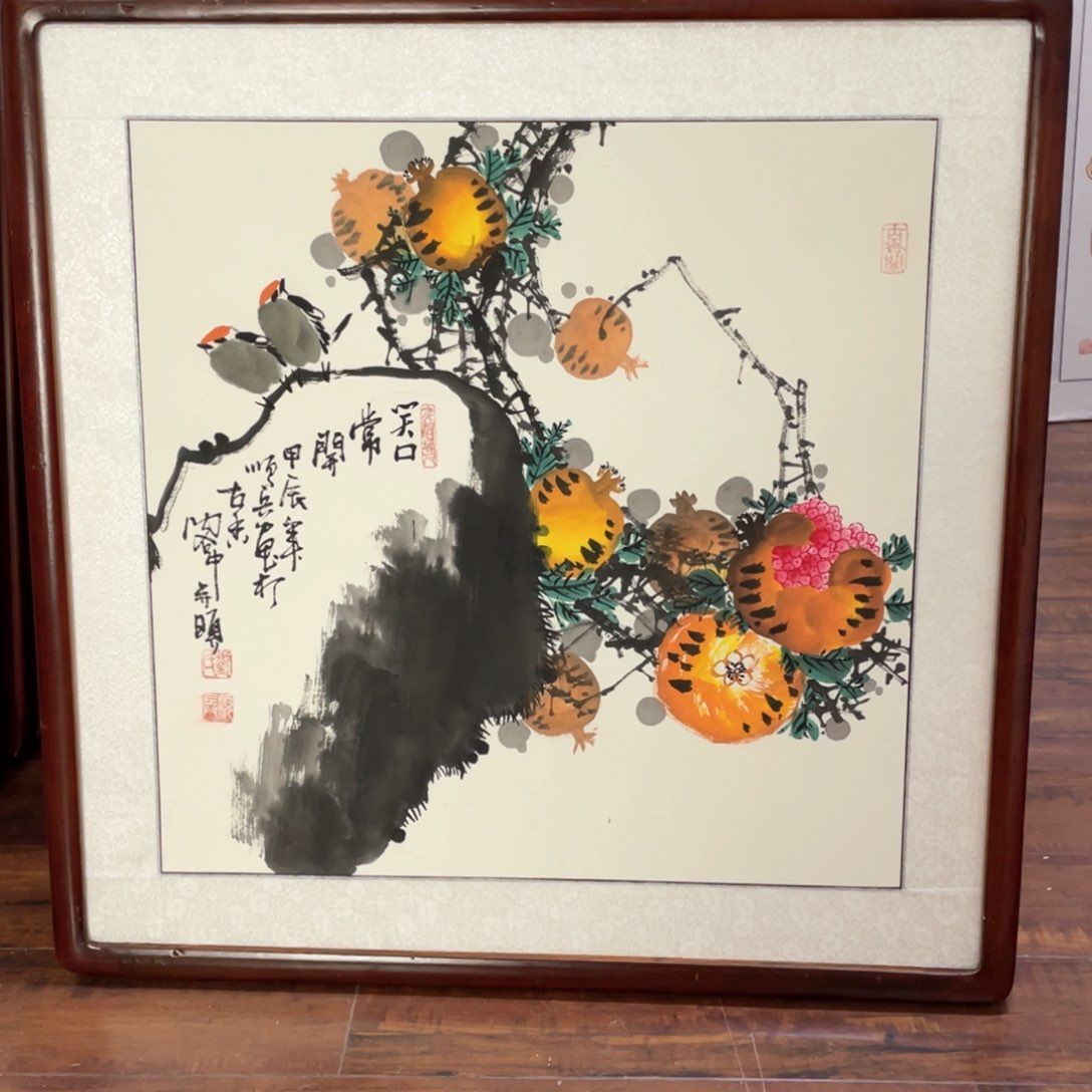 国画带框尺寸63*63厘米