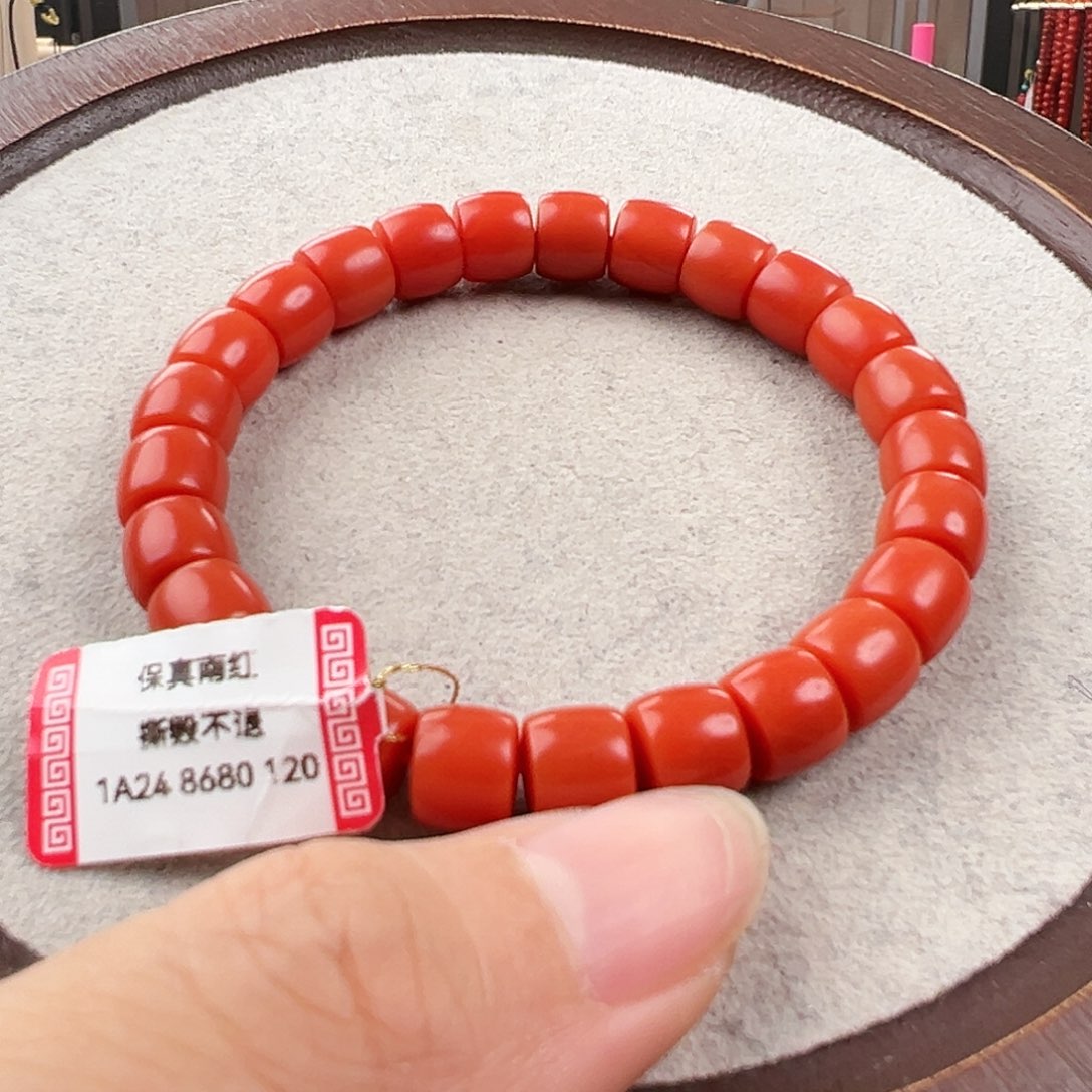 南红玛瑙手串未镶嵌