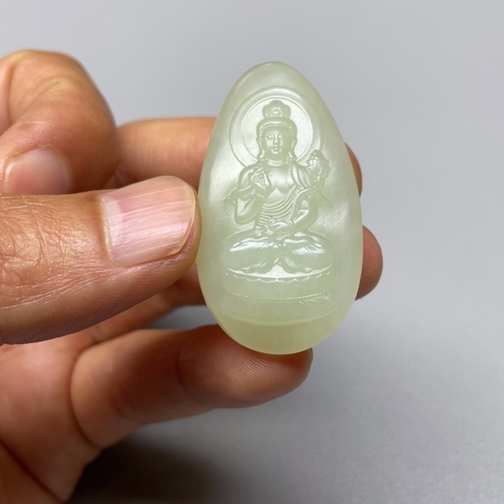 吊坠(不含链)未镶嵌和田玉战**族