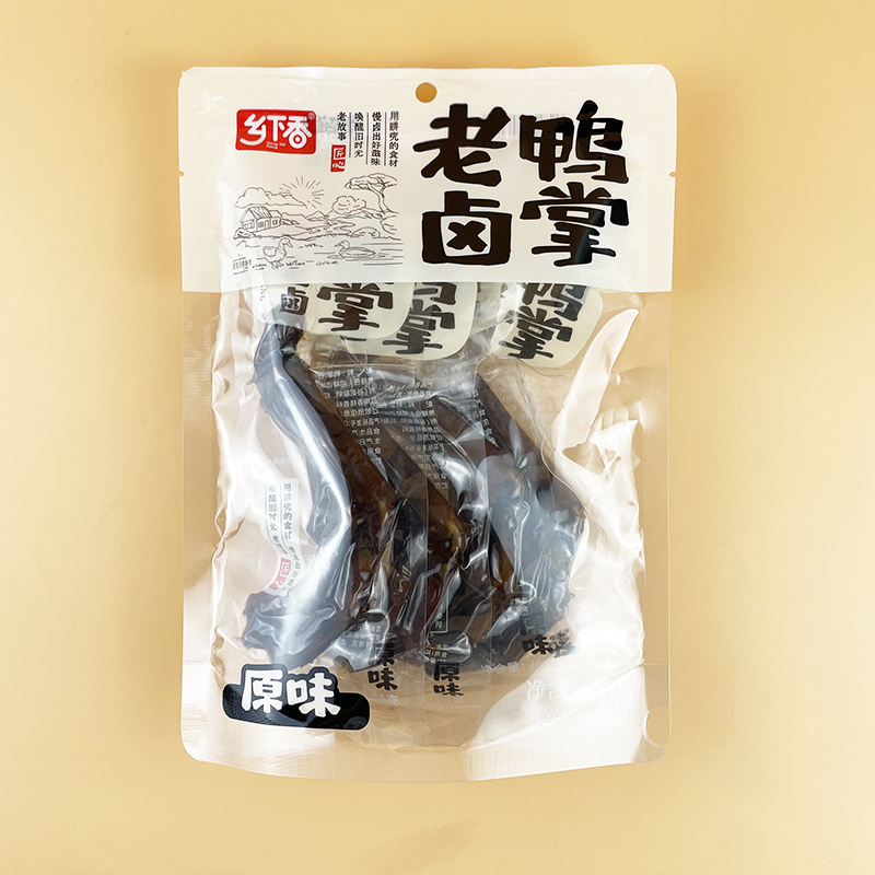乡下香老卤鸭掌原味鸭爪休闲卤味即食夜宵下酒菜解馋追剧小吃零食