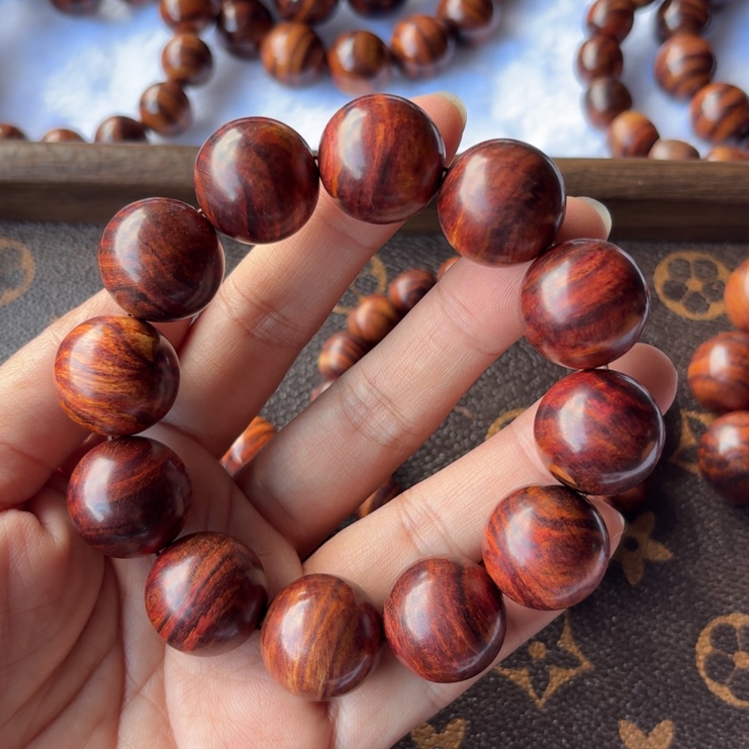 深***蓝手串/手链黄花梨/降香黄檀2.0