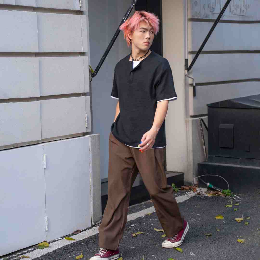 Solbreak美式亨利潮牌老钱风假两件短袖宽松T袖