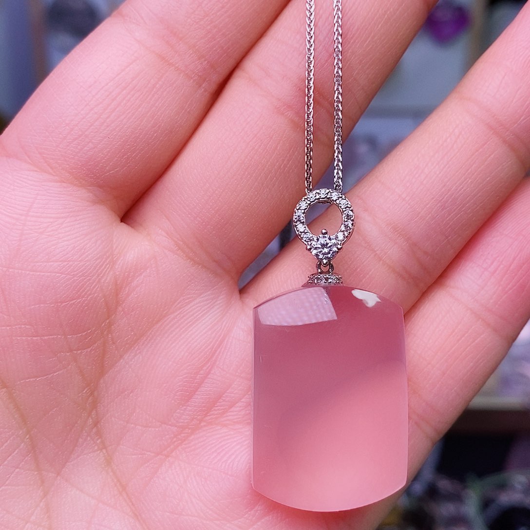 水晶吊坠(赠链)银S925镶嵌