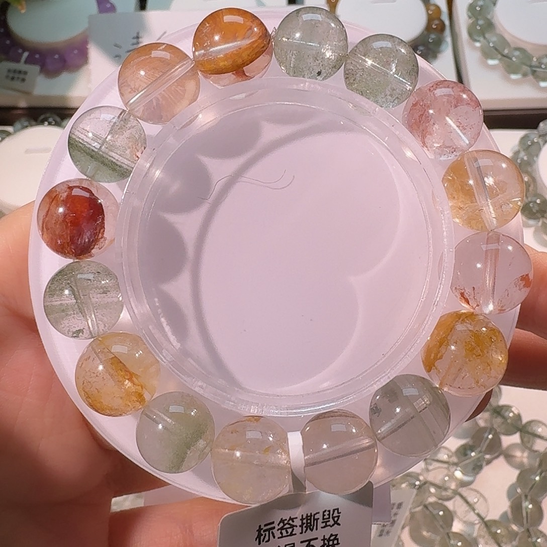 水晶手链未镶嵌绿幽灵多宝