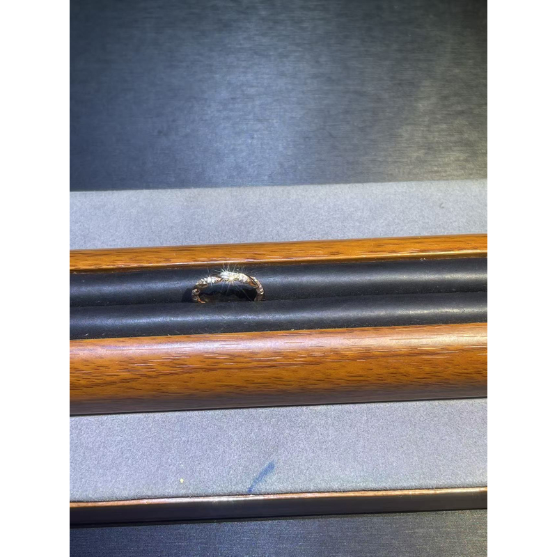 a9663玫色微镶麻花戒指多样发