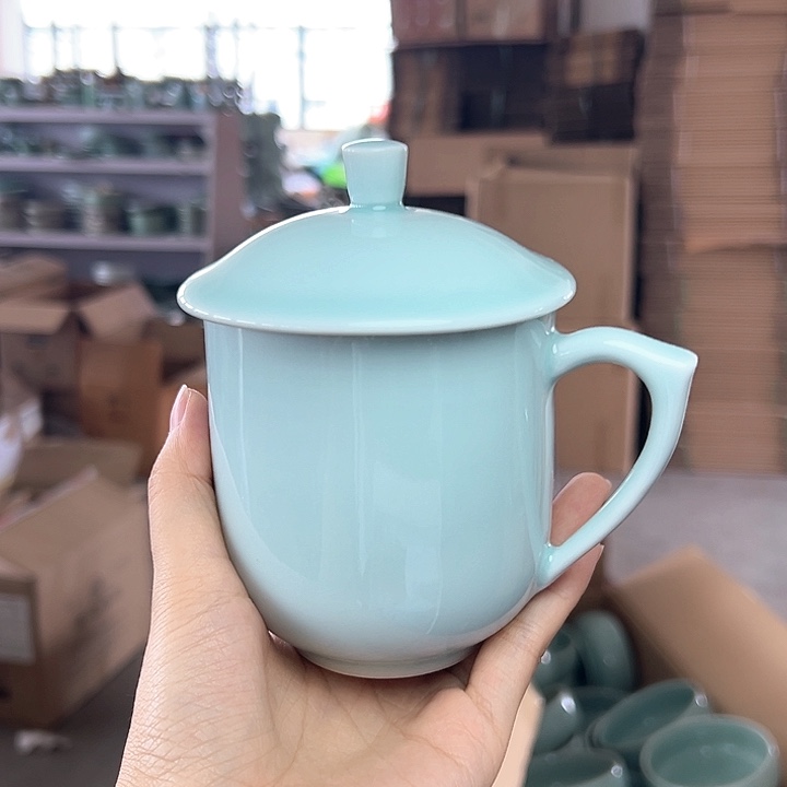 龙泉云间青瓷小米茶器