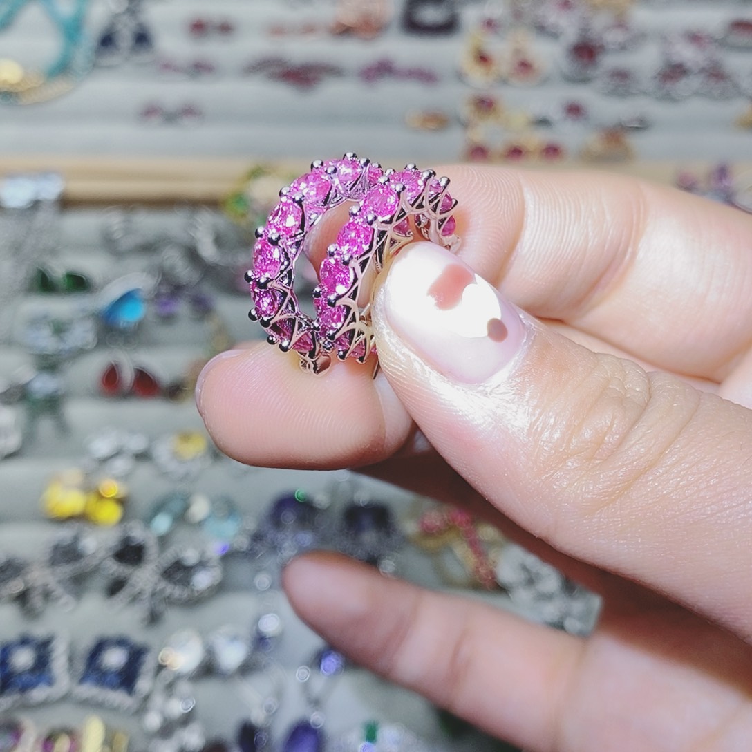 【闪购商品】托帕石耳饰银S925镶嵌