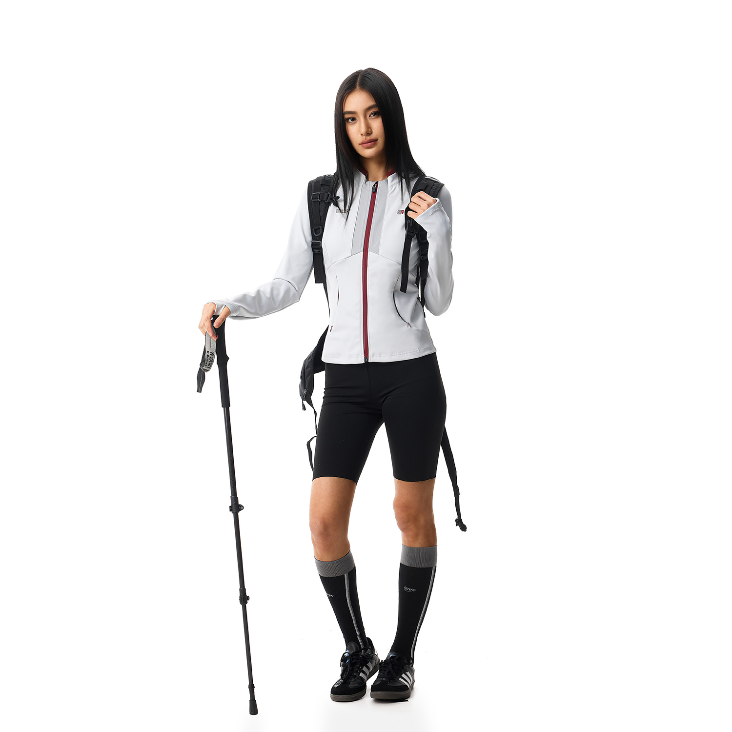 FDR官方店 速干长袖运动骑行服开衫外套女春季拉链修身显瘦上衣