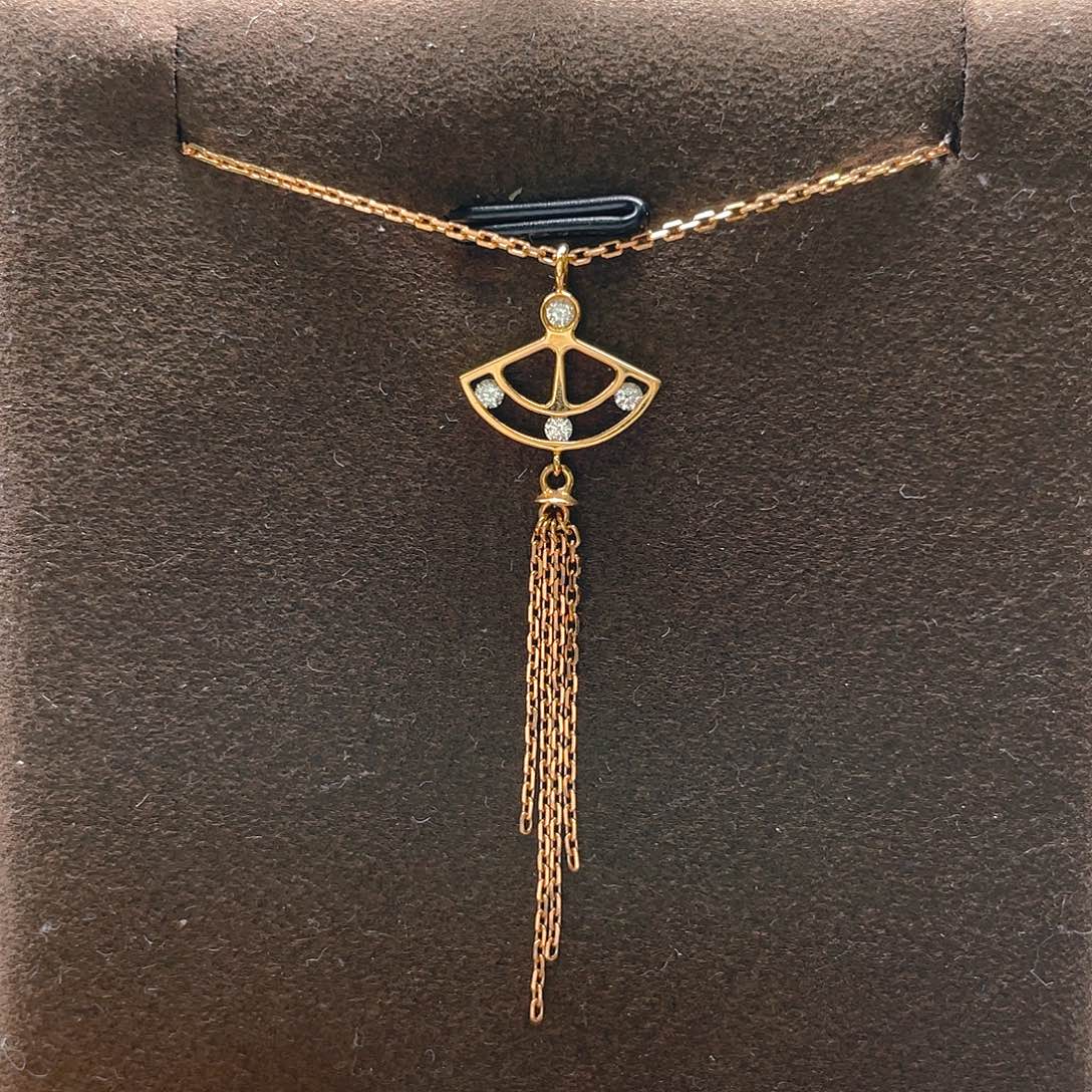 颈饰钻石18K金镶嵌项链