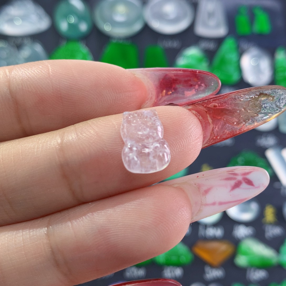 翡翠颈饰未镶嵌纯天然缅甸翡翠A货