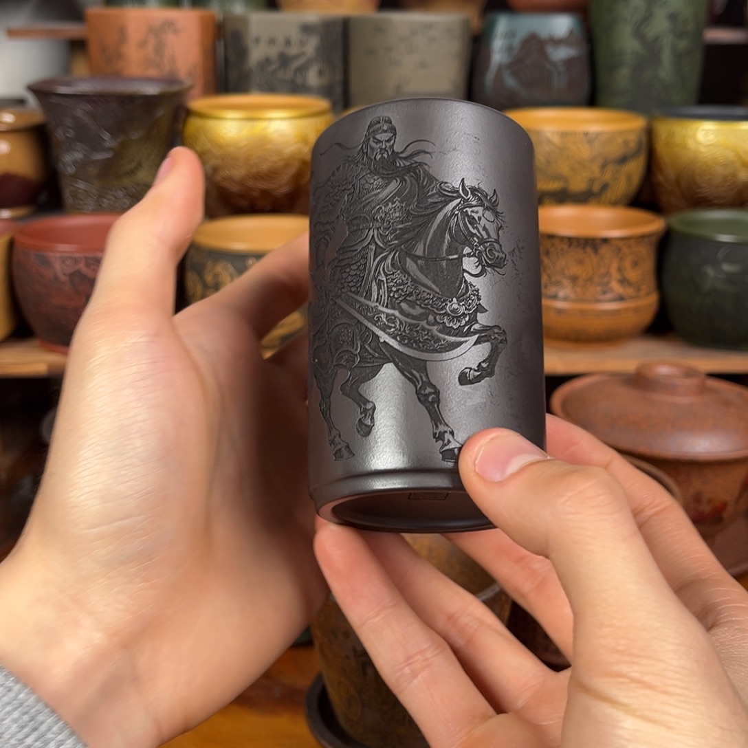 紫砂茶杯宜兴紫砂杯