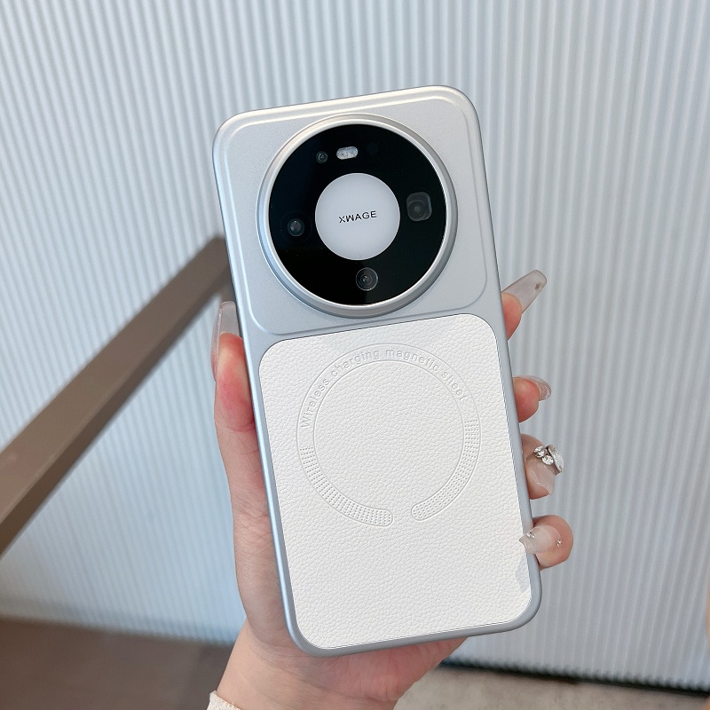 磁吸皮纹适用华为mate80手机壳vivox300高级感oppofindx8荣耀500