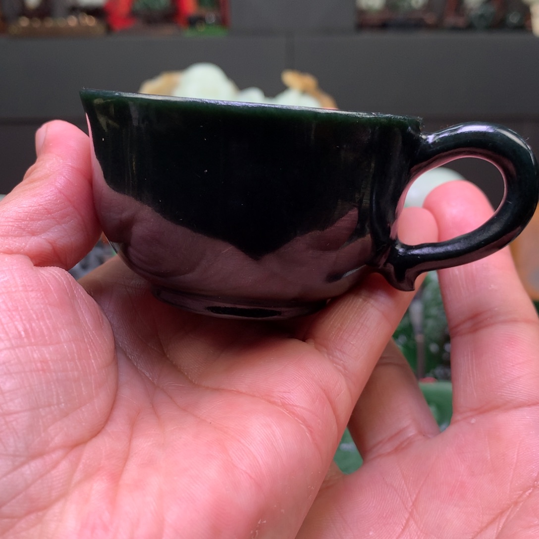 和田玉和田玉水杯未镶嵌未镶嵌