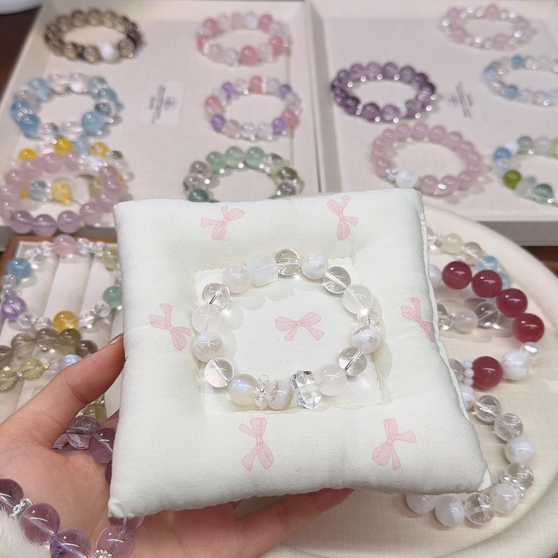 酥***酥水晶手链未镶嵌拍2单是总价 雪花幽灵多宝