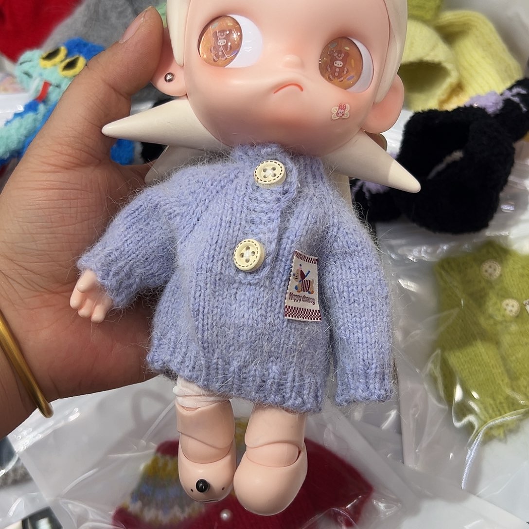 紫色毛衣针织新款