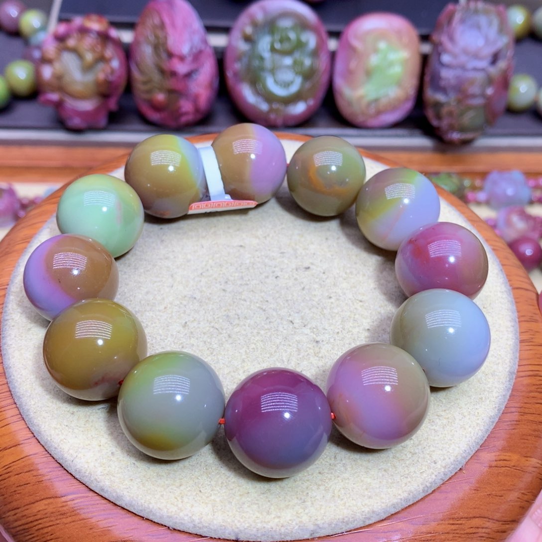 玛瑙手链未镶嵌盐源