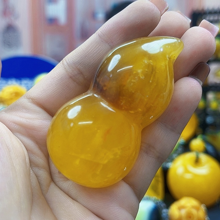 琥珀颈饰未镶嵌吊坠