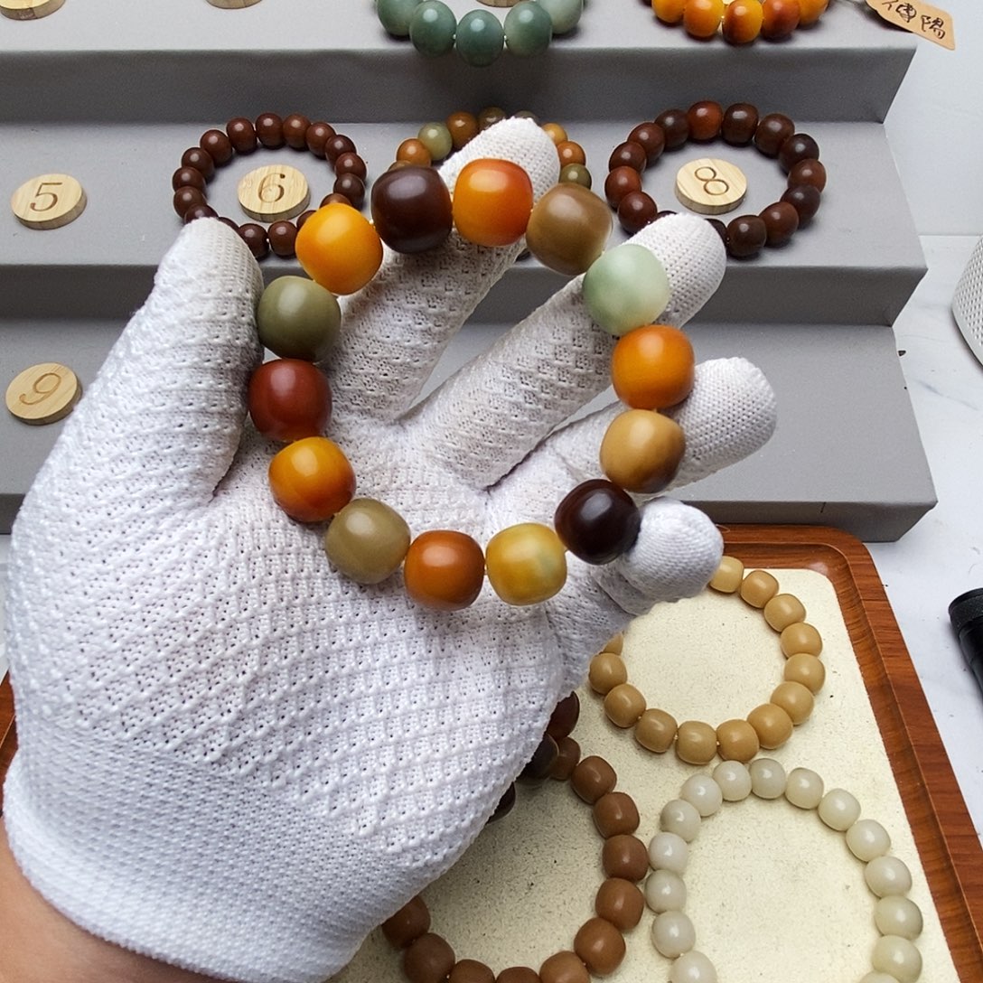 没***牛菩提根/象牙果手串