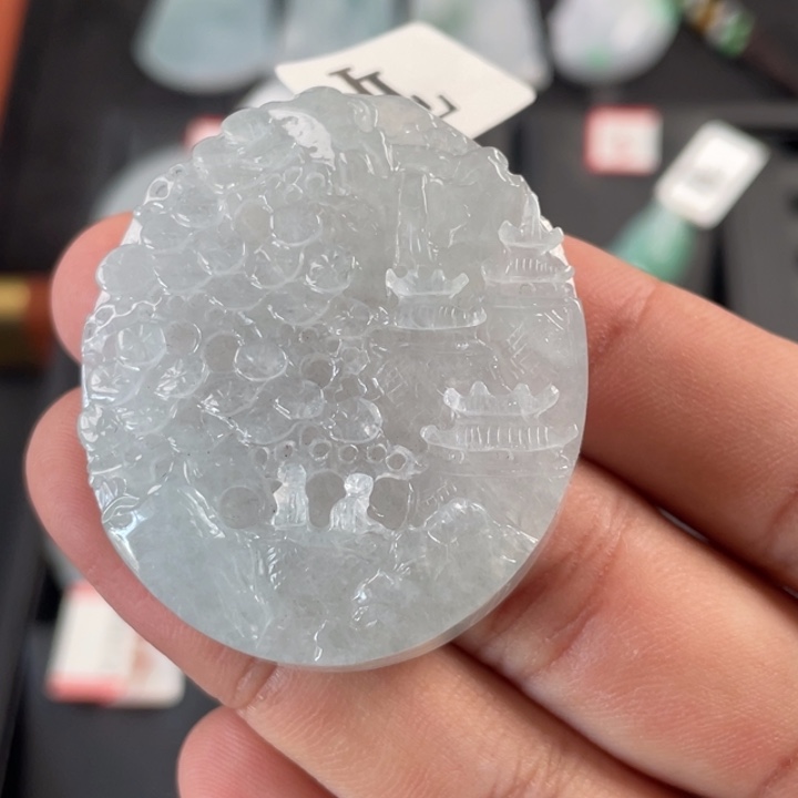 翡翠未镶嵌挂件翡翠首饰