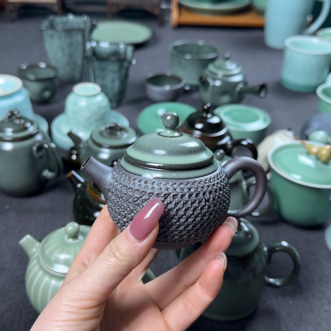 我**速微瑕小叶玩泥巴手工茶器