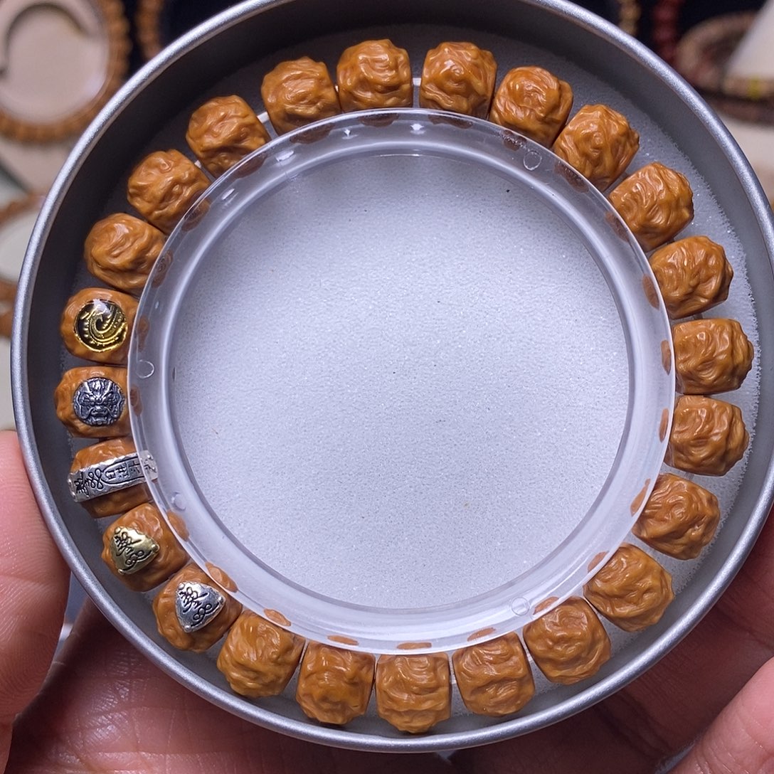 手串猴头核桃五标龙蛇之变尺寸10左右全品