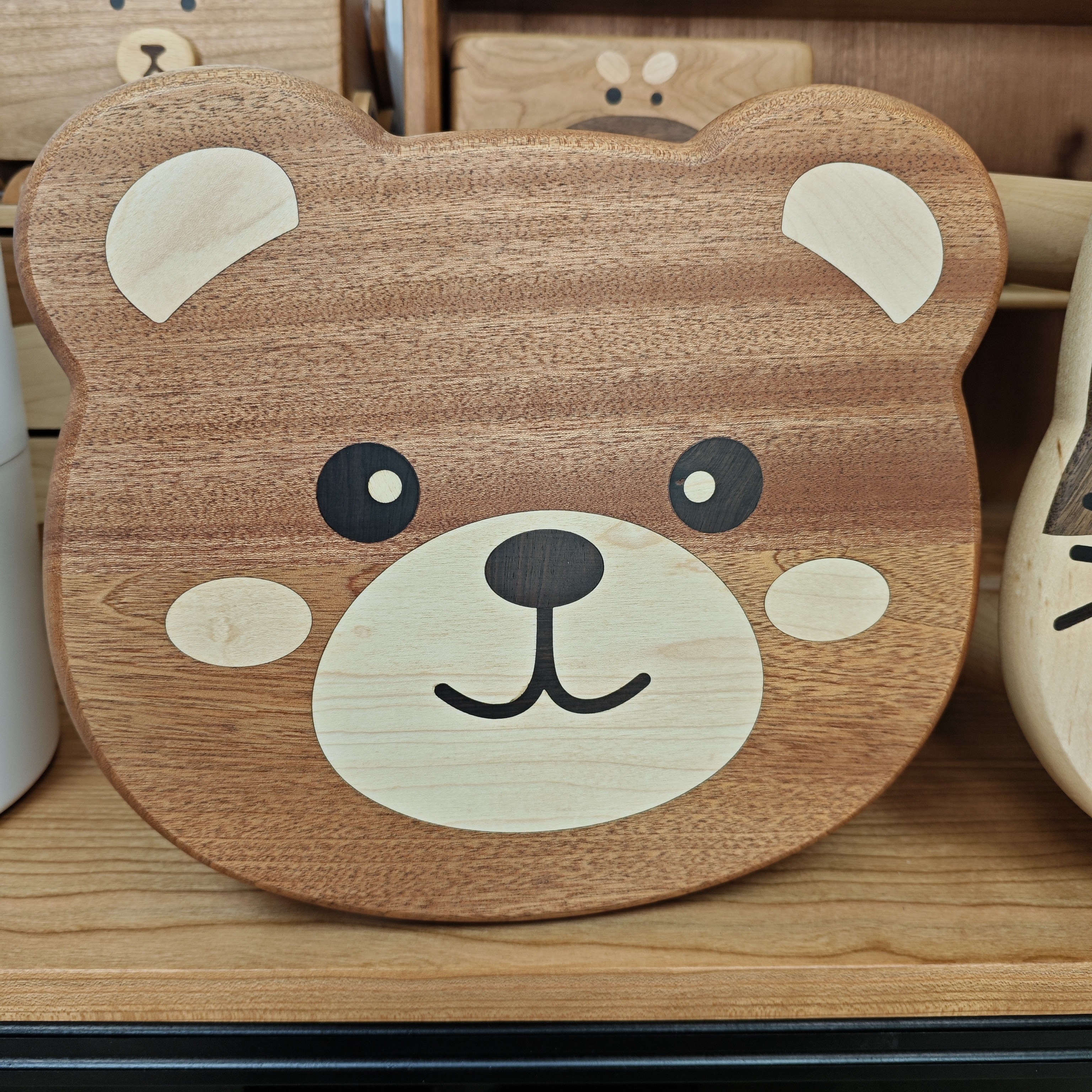 小熊乌檀木儿童成人高承重摆件