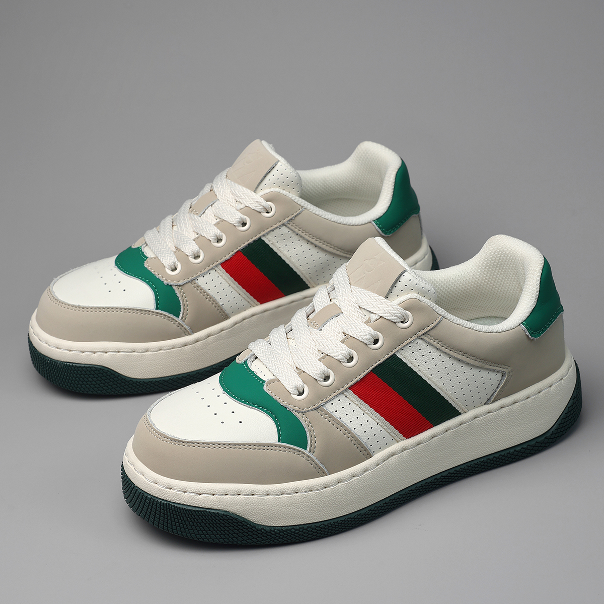 【脏脏鞋】休闲板鞋厚底透气休闲鞋网面鞋鞋子潮流时尚平跟夏季