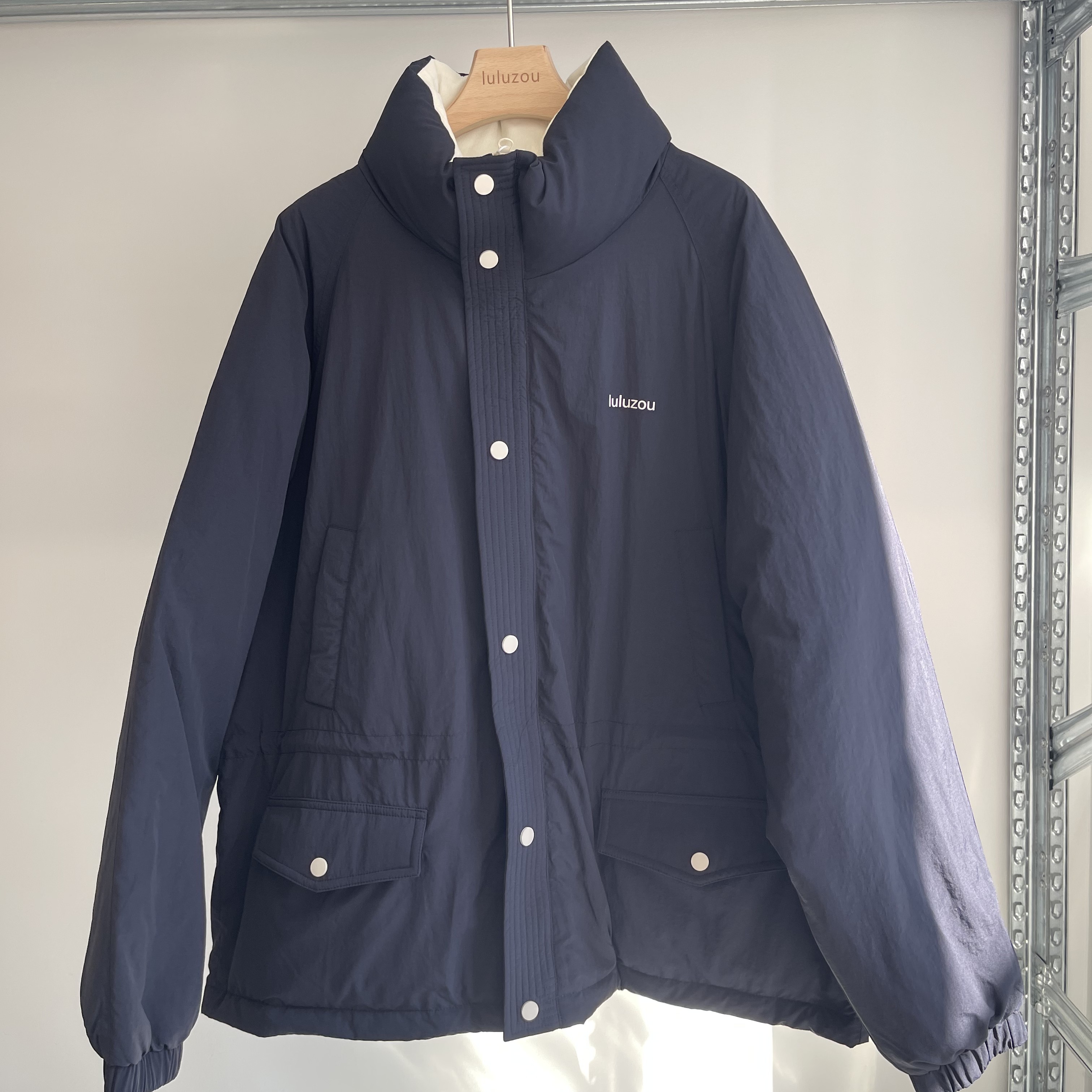 Luluzou撞色收腰鹅绒服（经典款）8888