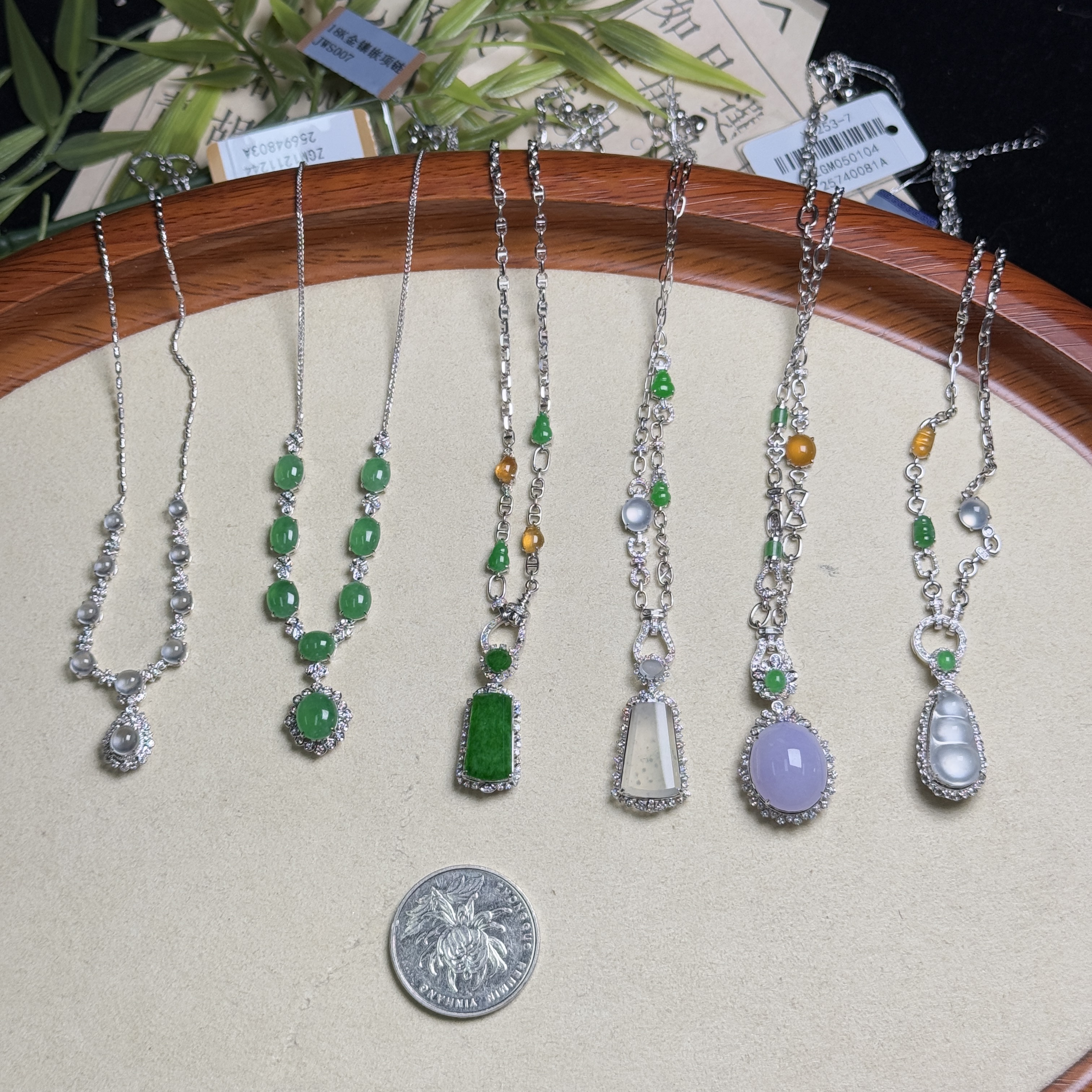 思懿珠宝  18K翡翠项链吊坠-16800-4-ZGM-多样性发一（紫色有色差）