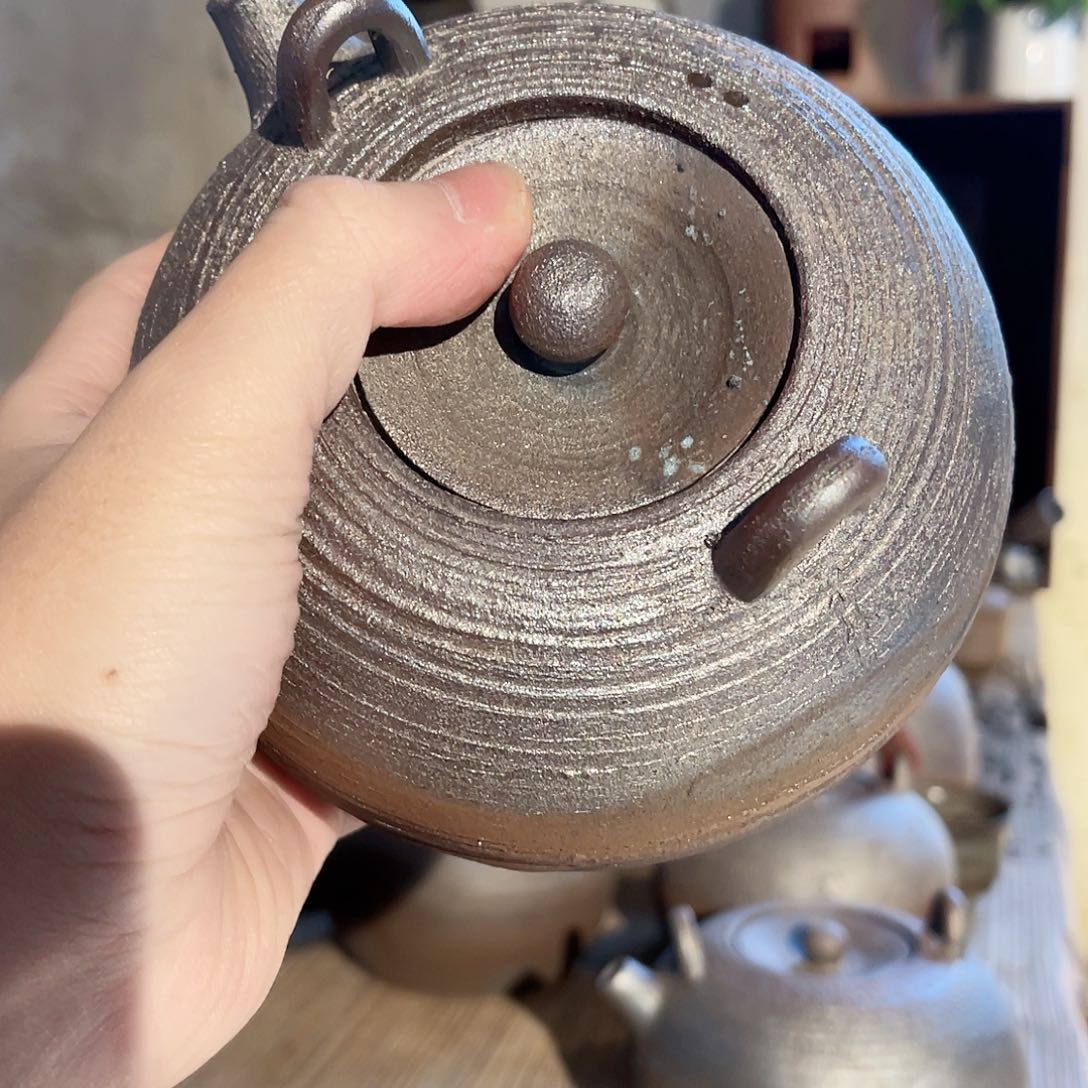箫**影柴烧藤编提梁壶800cc容量