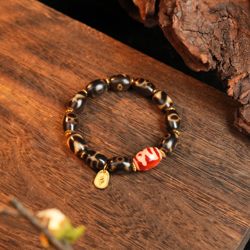 红财财多宝珠珠玛瑙手链LNR0035