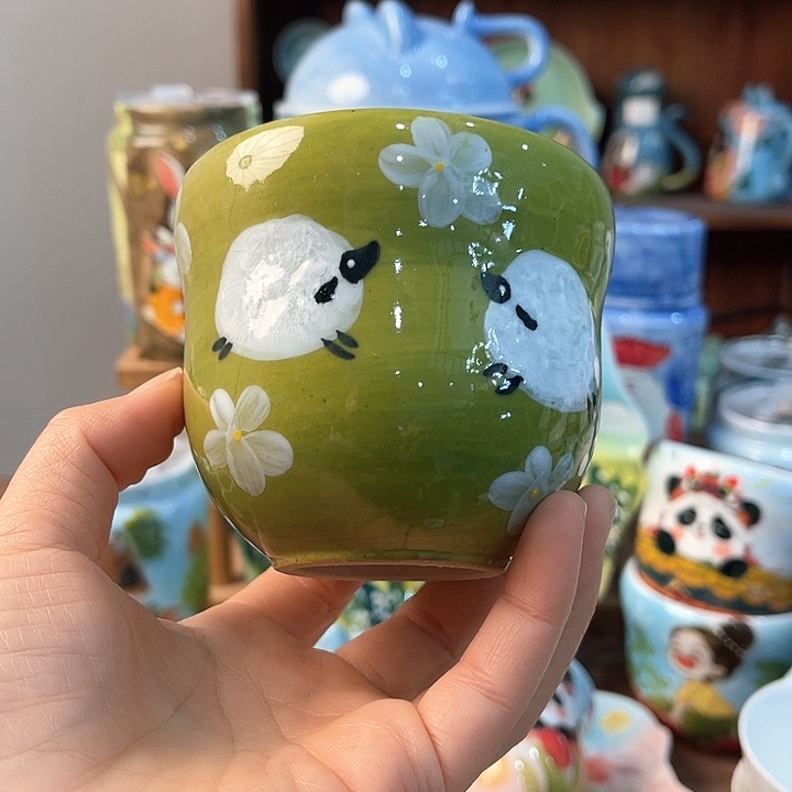 陶景德镇釉下手绘陶瓷 