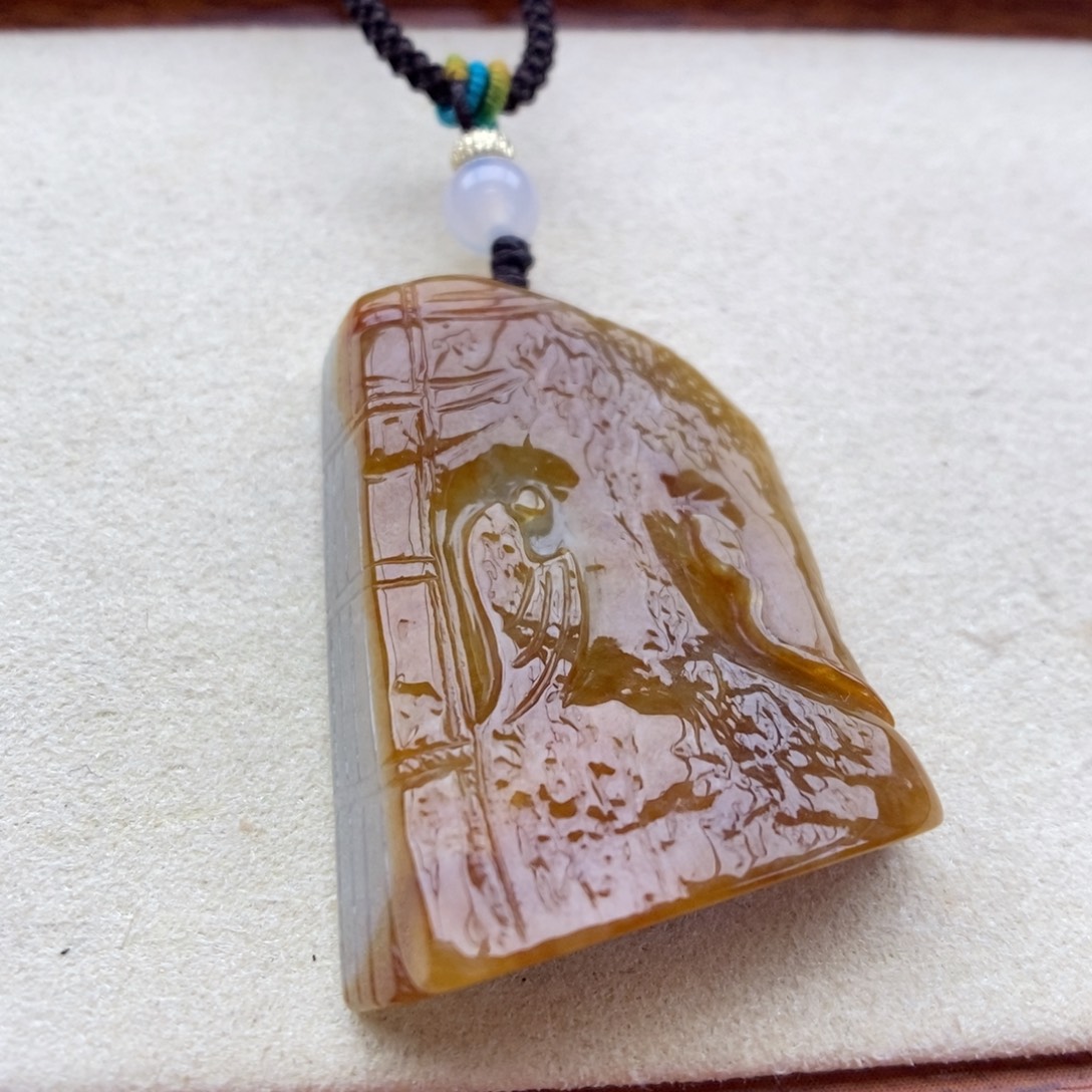 翡翠未镶嵌颈饰吊坠46