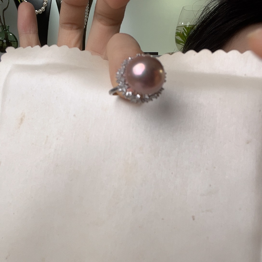 未镶嵌戒指淡水珍珠