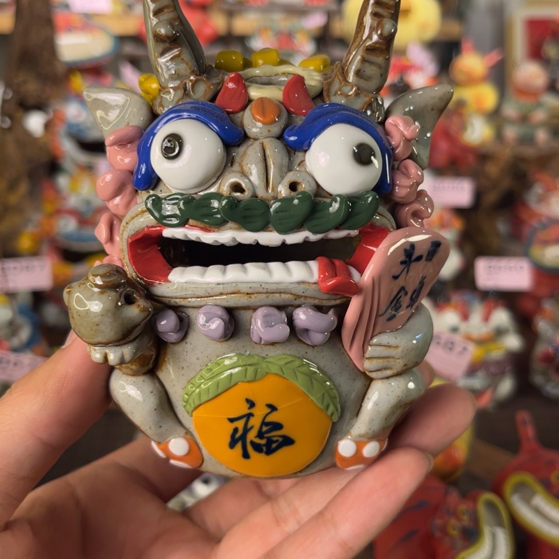 泥塑纯手工茶宠摆件