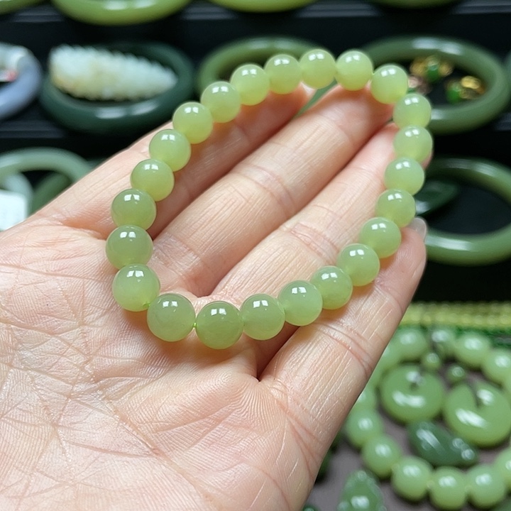 和田玉未镶嵌手链