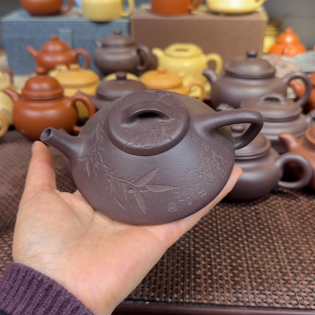 紫泥茶壶天青170毫升左右