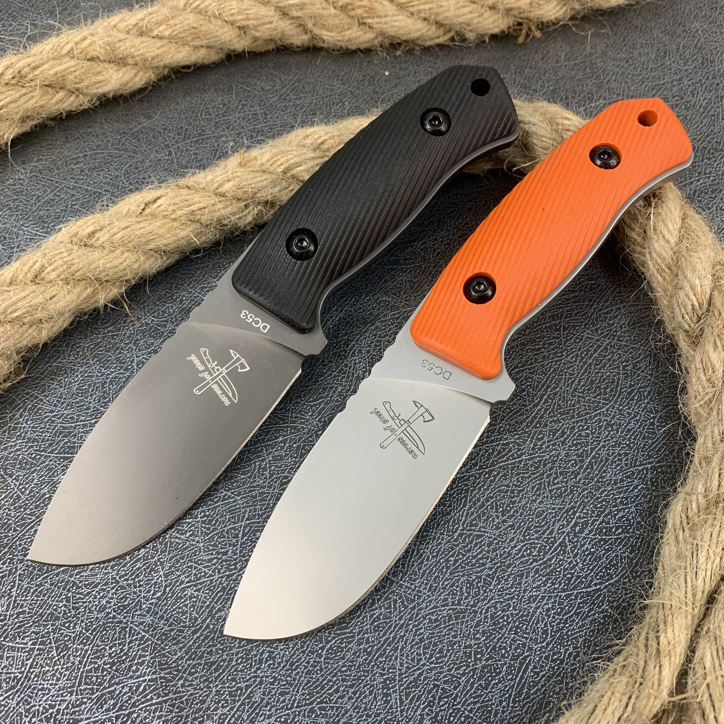 小胖墩一DC53钢战术把玩水果小刀