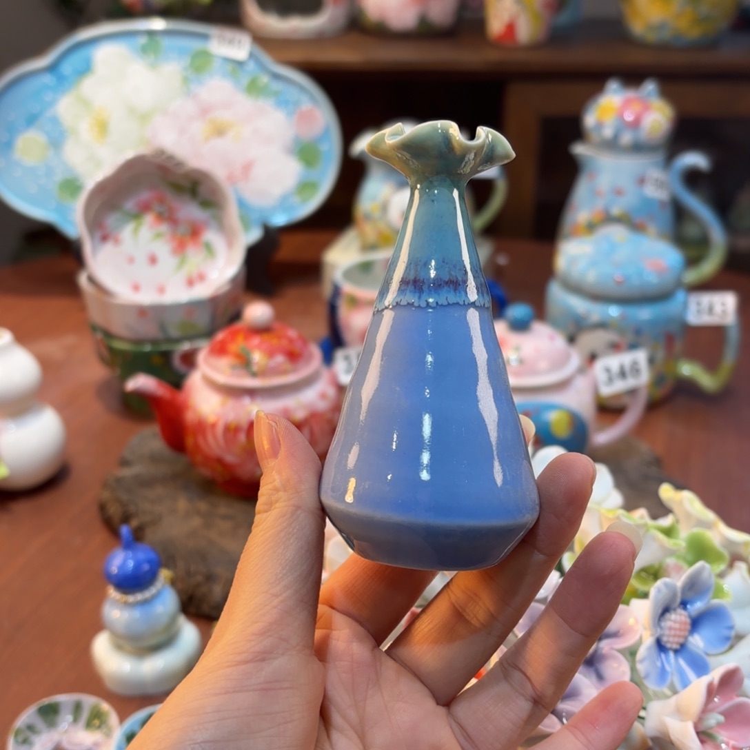 景德镇手绘高温釉下彩陶瓷茶具